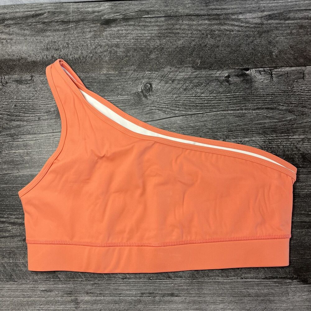FourLaps Solo Sports Bra Womens Large Blush White Compression Wicking $64 NWT
